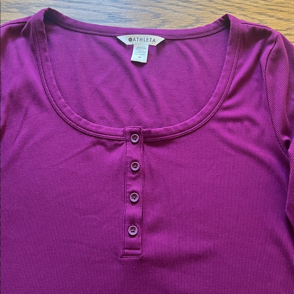 Athleta Signature Rib Henley. - Picture 2 of 4